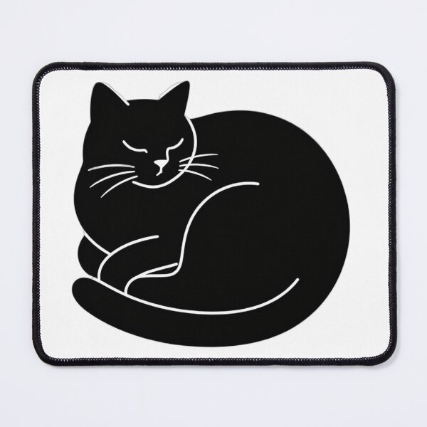 Item preview, Cozy Sleeping Black Cat designed and sold by HappyDesigins.