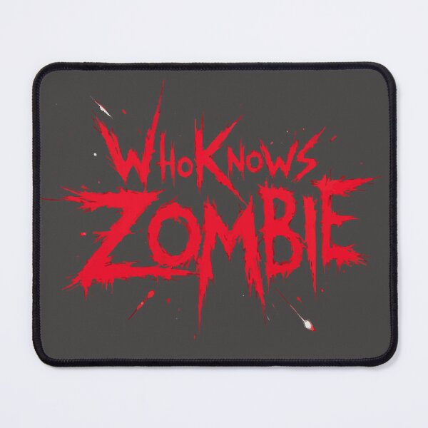 Item preview, Who Knows Zombie Horror Typography T-Shirt – Distressed Red Gothic Streetwear Design designed and sold by VikArtStudio.