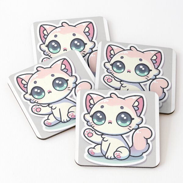Item preview, MANGA-STYLE CAT STICKER designed and sold by Dolieart.