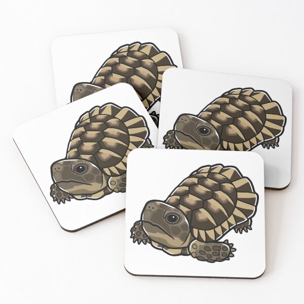 Item preview, Marginated Tortoise Japanese Pop Art designed and sold by Rie-TortoTurtle.