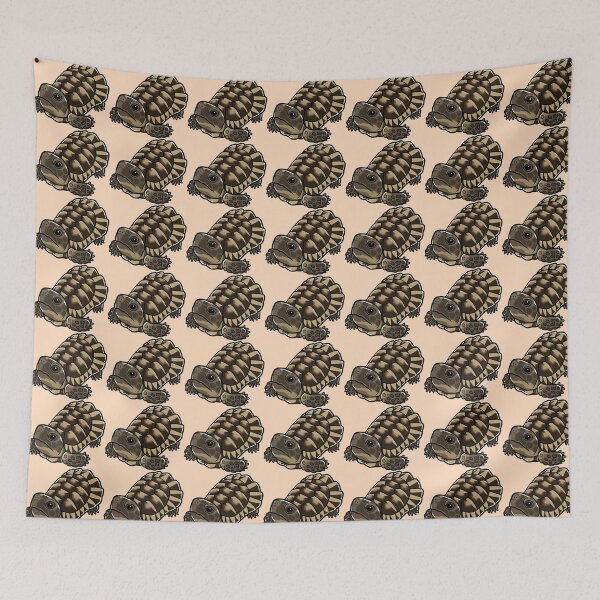 Item preview, Marginated Tortoise Japanese Pop Art designed and sold by Rie-TortoTurtle.
