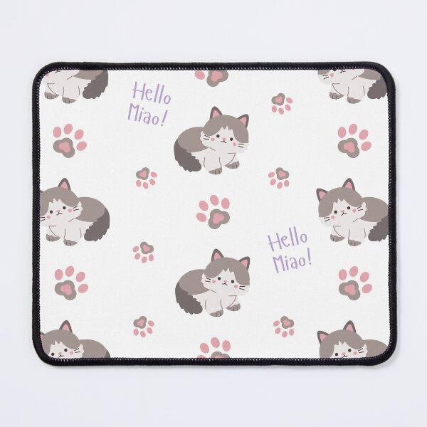 Item preview, Kawaii Cat Paw Pastel Seamless Pattern Design designed and sold by NadDot.