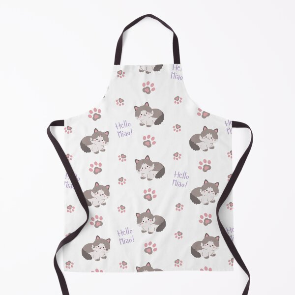 Item preview, Kawaii Cat Paw Pastel Seamless Pattern Design designed and sold by NadDot.