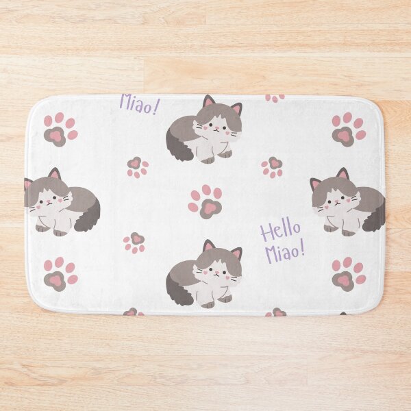 Item preview, Kawaii Cat Paw Pastel Seamless Pattern Design designed and sold by NadDot.