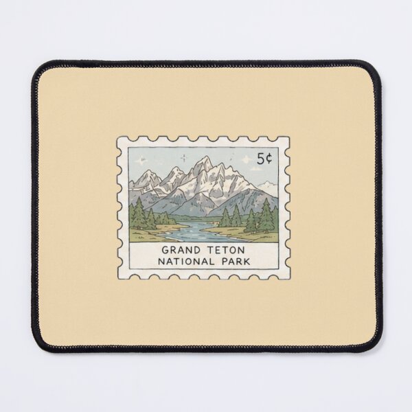 Item preview, Grand Teton National Park Stamp designed and sold by Aquabat25.
