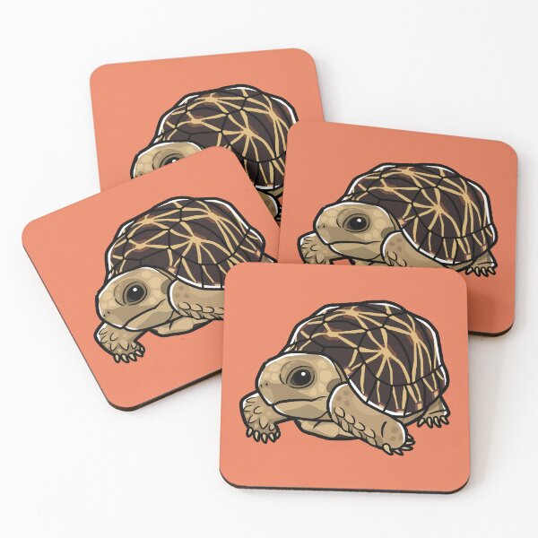 Item preview, Burmese Star Tortoise Japanese Pop Art designed and sold by Rie-TortoTurtle.