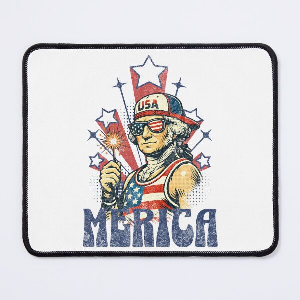 Item preview, George Washington 4th of July Merica designed and sold by Nacho Average Designs.