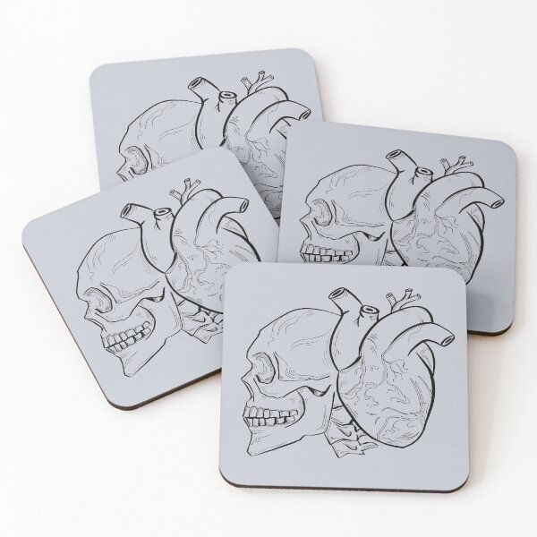 Item preview, Heart and Mind | Bold Ink Anatomy Illustration designed and sold by Combat the Apathy.