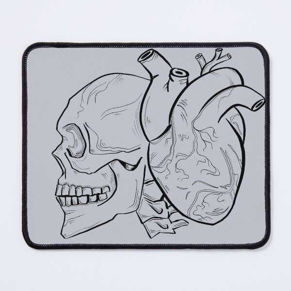 Item preview, Heart and Mind | Bold Ink Anatomy Illustration designed and sold by Combat the Apathy.