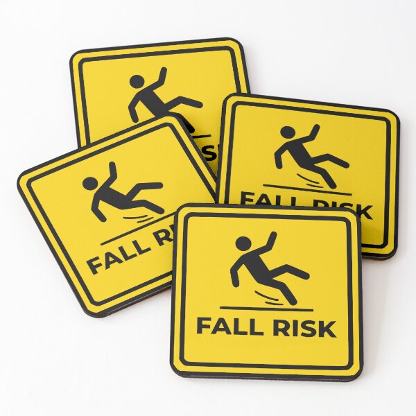 Item preview, Fall Risk Square Sign designed and sold by Imaginationbeyond.