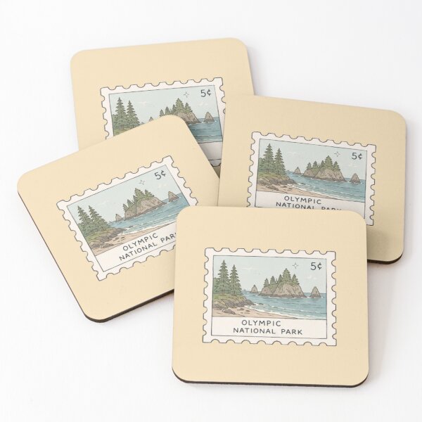 Item preview, Olympic National Park Stamp designed and sold by Aquabat25.