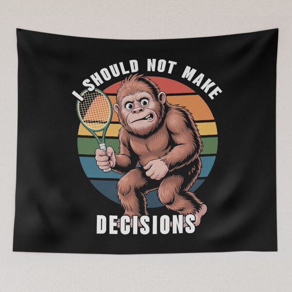 Item preview, I Should Not Make Decisions Funny Tennis Lover Gift designed and sold by Say It With Ink.