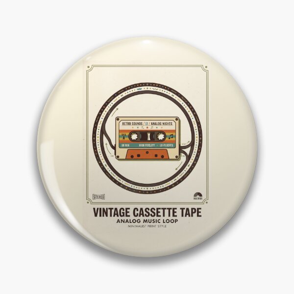 Item preview, Vintage Cassette Tape Analog Music Loop designed and sold by SplashTastic.