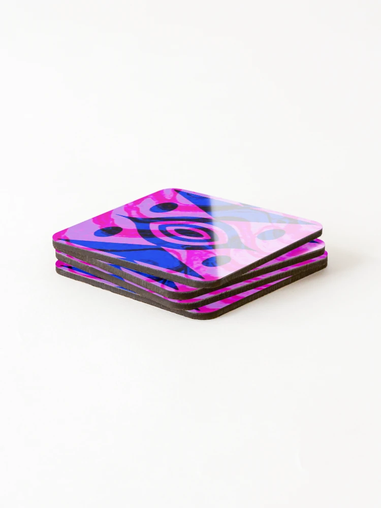 Thumbnail 4 of 5, Coasters (Set of 4), Geometric Pattern designed and sold by ViaARTfactory.