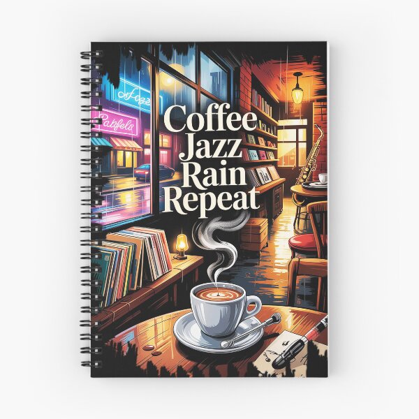 Item preview, Rainy Jazz Cafe Vintage Aesthetic Wall Art designed and sold by Mahilis.