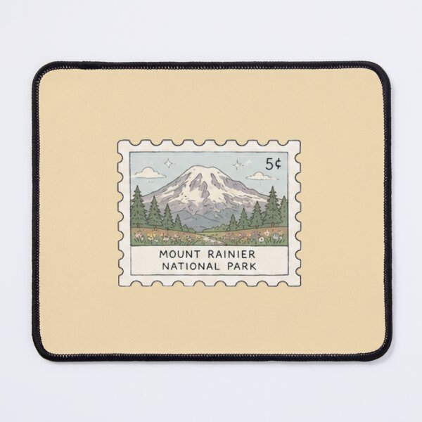 Item preview, Mount Rainier National Park Stamp designed and sold by Aquabat25.