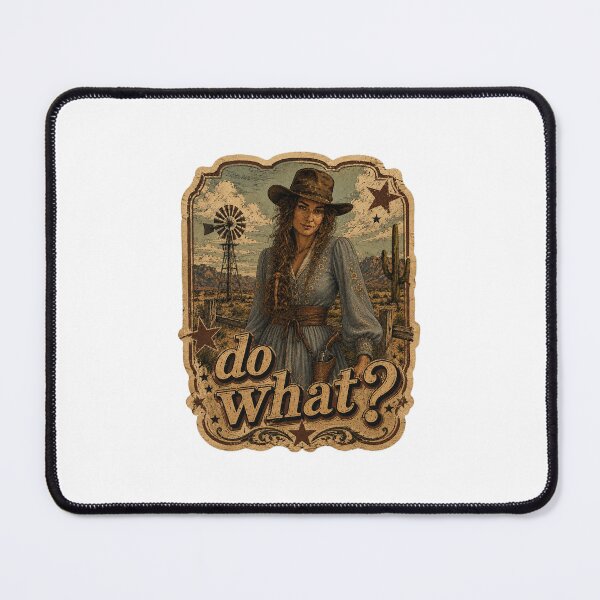 Item preview, Do What? Vintage Western Cowgirl Sticker designed and sold by Urbantheseus.