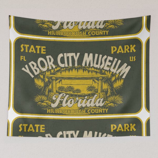 Item preview, Ybor City Museum State Park, Hillsborough County, Florida, badge design designed and sold by Wanderful-roads.