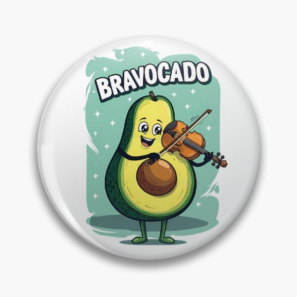 Item preview, Avocado and Violin - World Music Day designed and sold by Art-Arcade6.