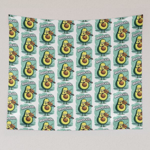 Item preview, Avocado and Violin - World Music Day designed and sold by Art-Arcade6.