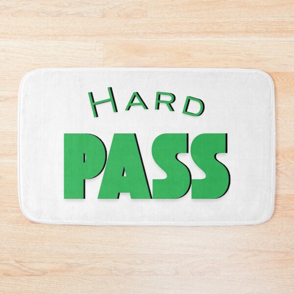 Item preview, Hard Pass Funny Sarcastic Quote Bold Green Text designed and sold by HelpmeImpooor.