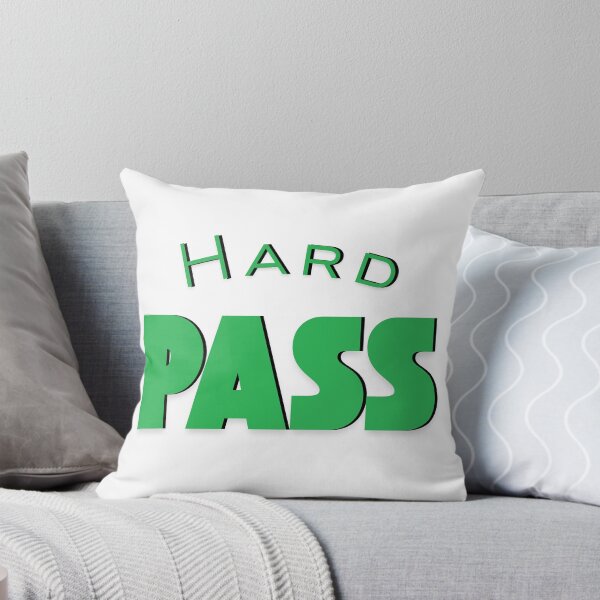 Item preview, Hard Pass Funny Sarcastic Quote Bold Green Text designed and sold by HelpmeImpooor.
