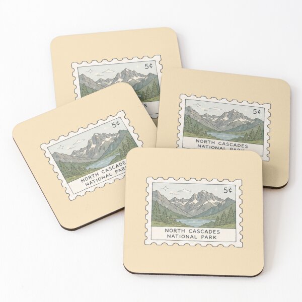 Item preview, North Cascades National Park Stamp designed and sold by Aquabat25.