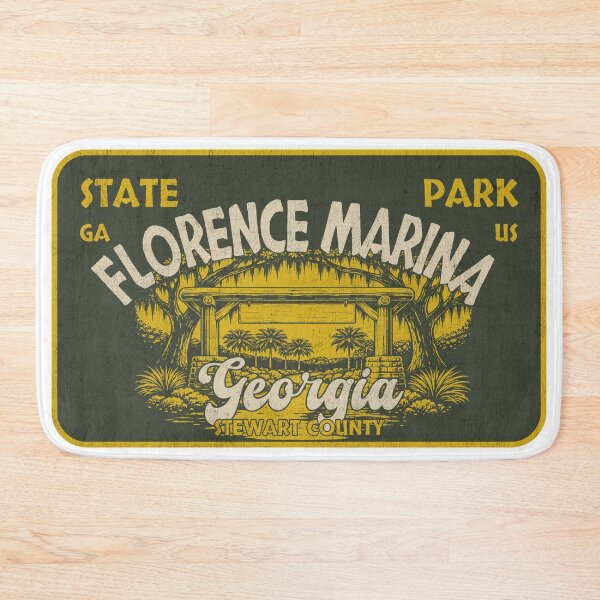Item preview, Florence Marina State Park, Stewart County, Georgia, badge design designed and sold by Wanderful-roads.