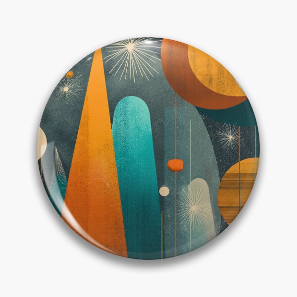 Item preview, ✨Retro Cosmic Geometric Abstract Design✨ designed and sold by CheersTOGETHER.