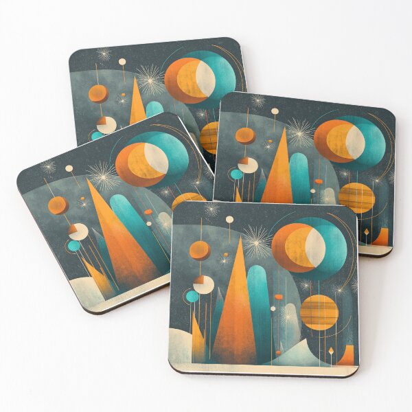 Item preview, ✨Retro Cosmic Geometric Abstract Design✨ designed and sold by CheersTOGETHER.