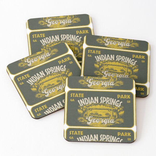 Item preview, Indian Springs State Park, Butts County, Georgia, badge design designed and sold by Wanderful-roads.