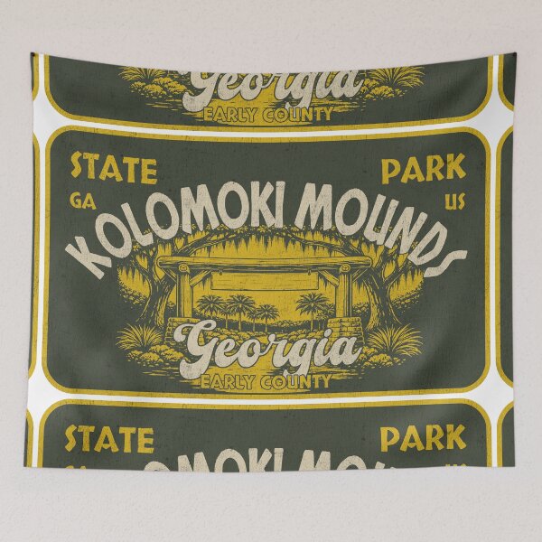 Item preview, Kolomoki Mounds State Park, Early County, Georgia, badge design designed and sold by Wanderful-roads.