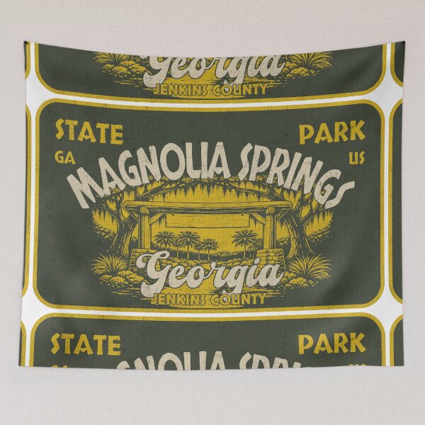 Item preview, Magnolia Springs State Park, Jenkins County, Georgia, badge design designed and sold by Wanderful-roads.