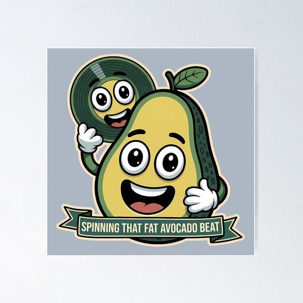 Item preview, Avocado and Vinyl – World Music Day designed and sold by Art-Arcade6.