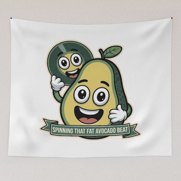 Item preview, Avocado and Vinyl – World Music Day designed and sold by Art-Arcade6.