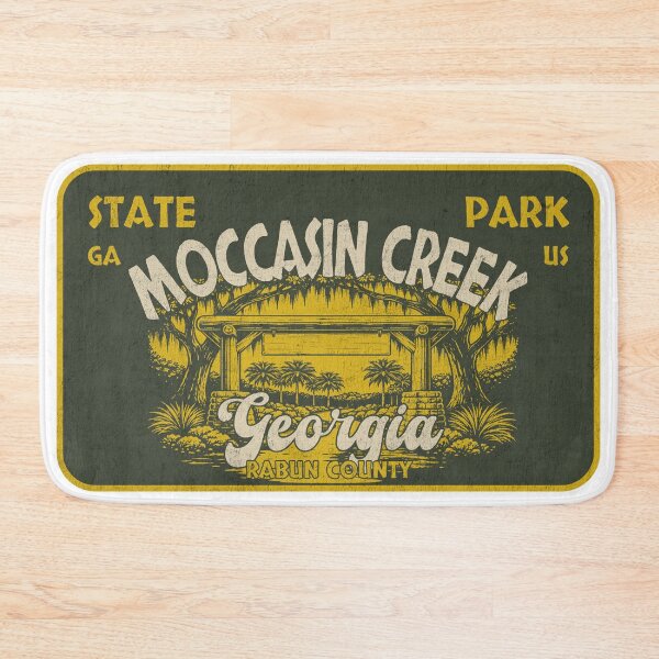 Item preview, Moccasin Creek State Park, Rabun County, Georgia, badge design designed and sold by Wanderful-roads.