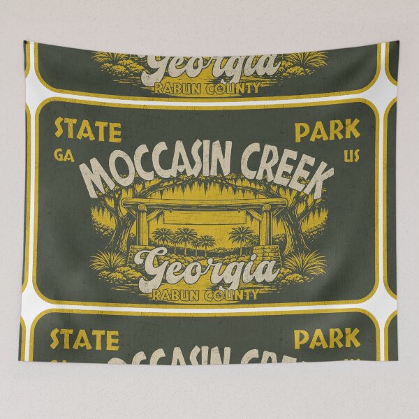 Item preview, Moccasin Creek State Park, Rabun County, Georgia, badge design designed and sold by Wanderful-roads.