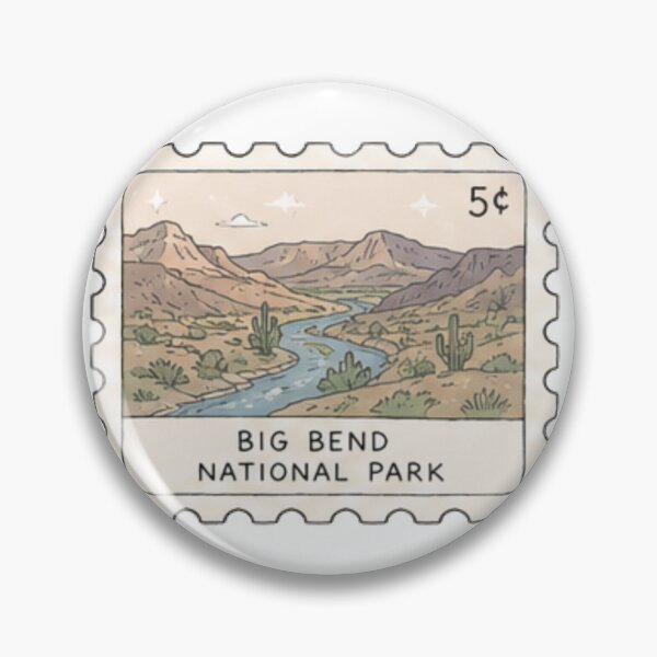 Item preview, Big Bend National Park Stamp designed and sold by Aquabat25.