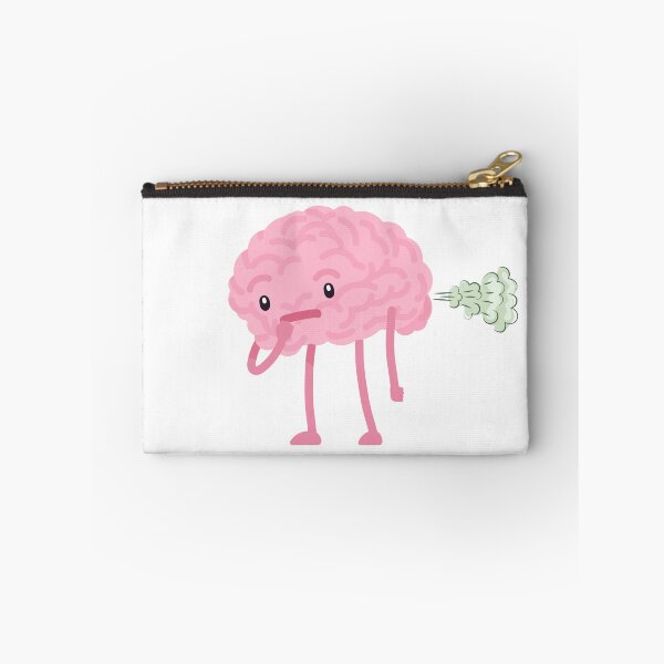 Item preview, Funny Brain Fart Cute Pink Brain Sticker designed and sold by HelpmeImpooor.
