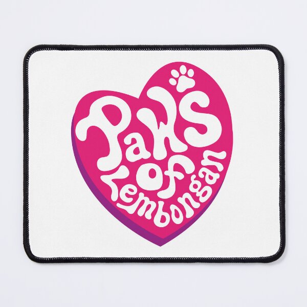 Item preview, PAWS of Lembongan - Animal Rescue Heart Tee - pink designed and sold by maroosh2026.