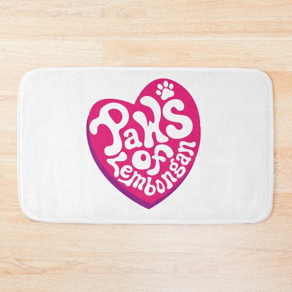 Item preview, PAWS of Lembongan - Animal Rescue Heart Tee - pink designed and sold by maroosh2026.