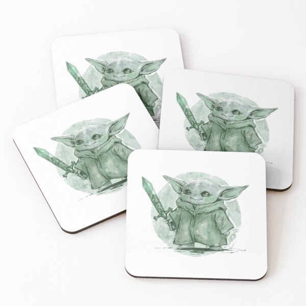 Item preview, BABY YODA WARRIOR SAGE GREEN designed and sold by melyverso.