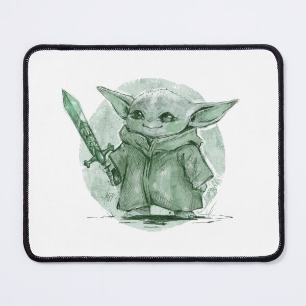 Item preview, BABY YODA WARRIOR SAGE GREEN designed and sold by melyverso.