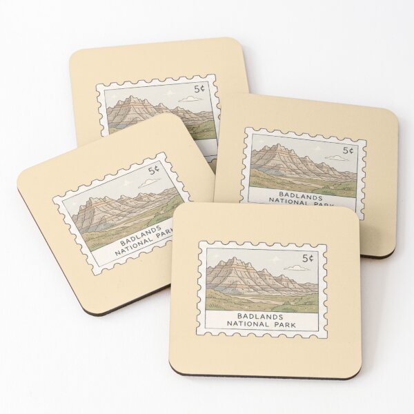 Item preview, Badlands National Park Stamp designed and sold by Aquabat25.