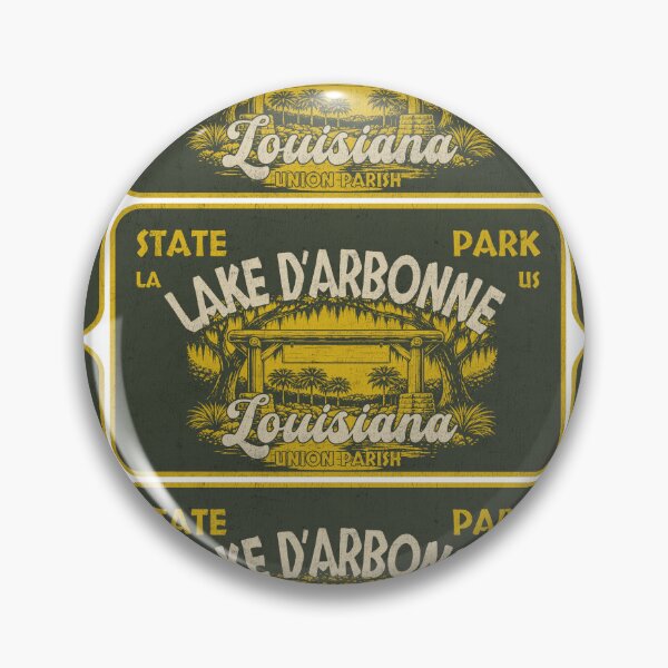Item preview, Lake D'Arbonne State Park, Union Parish, Louisiana, badge design designed and sold by Wanderful-roads.