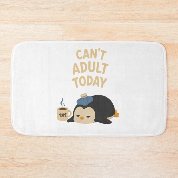 Item preview, Grumpy Penguin Nope Burnout Funny Sarcastic Gift designed and sold by THE LOST .