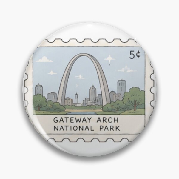 Item preview, Gateway Arch National Park Stamp designed and sold by Aquabat25.