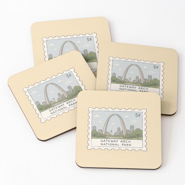 Item preview, Gateway Arch National Park Stamp designed and sold by Aquabat25.