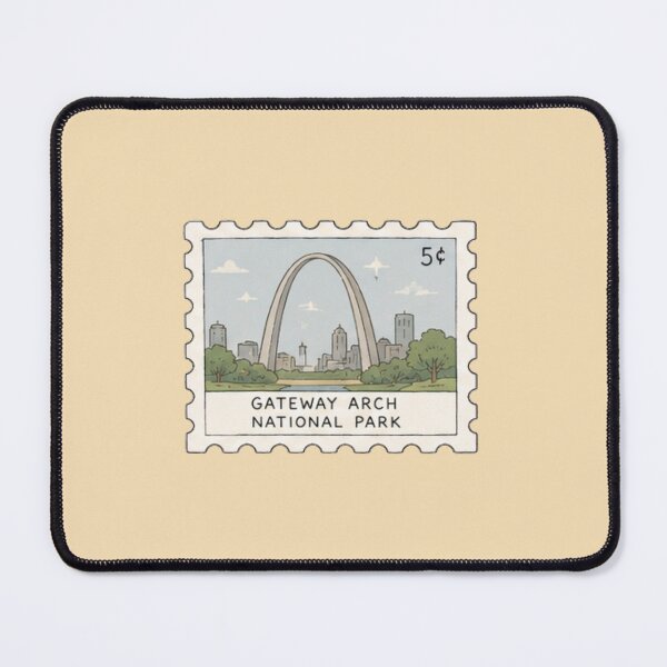 Item preview, Gateway Arch National Park Stamp designed and sold by Aquabat25.