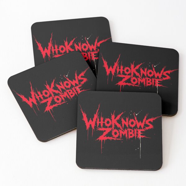 Item preview, Who Knows Undead Horror Logo Shirt – Dark Gothic Typography Streetwear Graphic designed and sold by VikArtStudio.